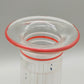 Handbemalte Vintage Glas Karaffe & Glas Florales Design