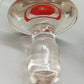 Handbemalte Vintage Glas Karaffe & Glas Florales Design