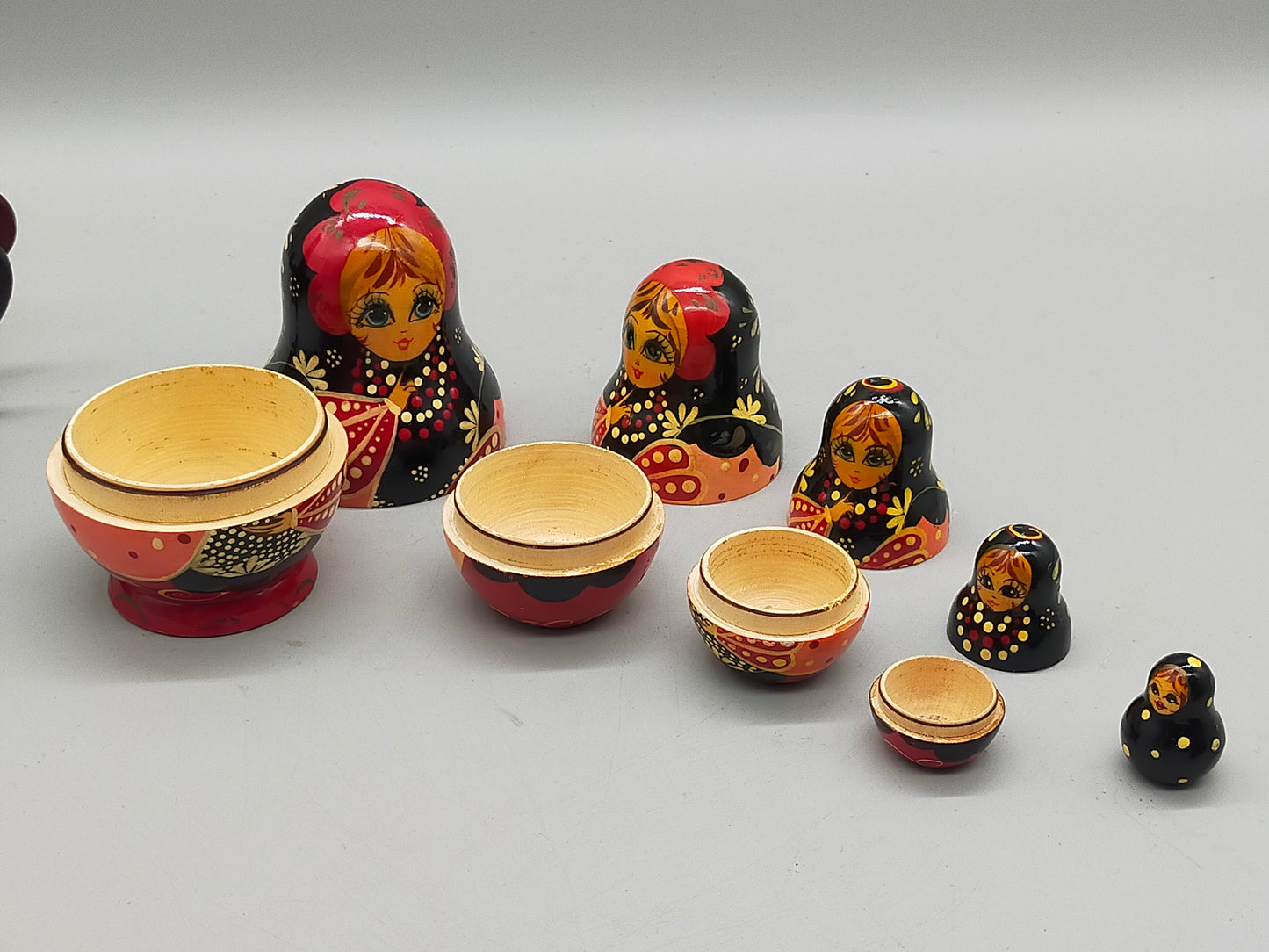 Klassische Russische Matroschka Holz Puppe 5 teiliges Set