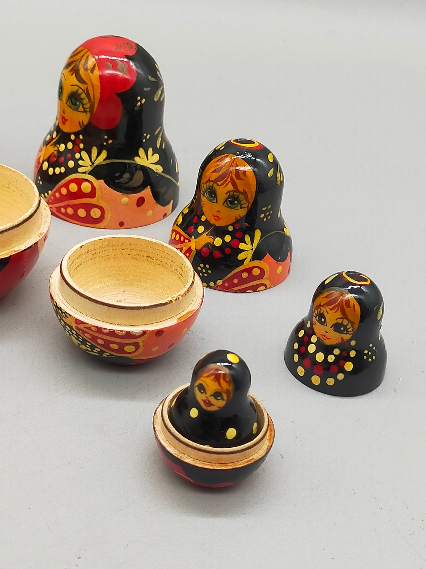Klassische Russische Matroschka Holz Puppe 5 teiliges Set