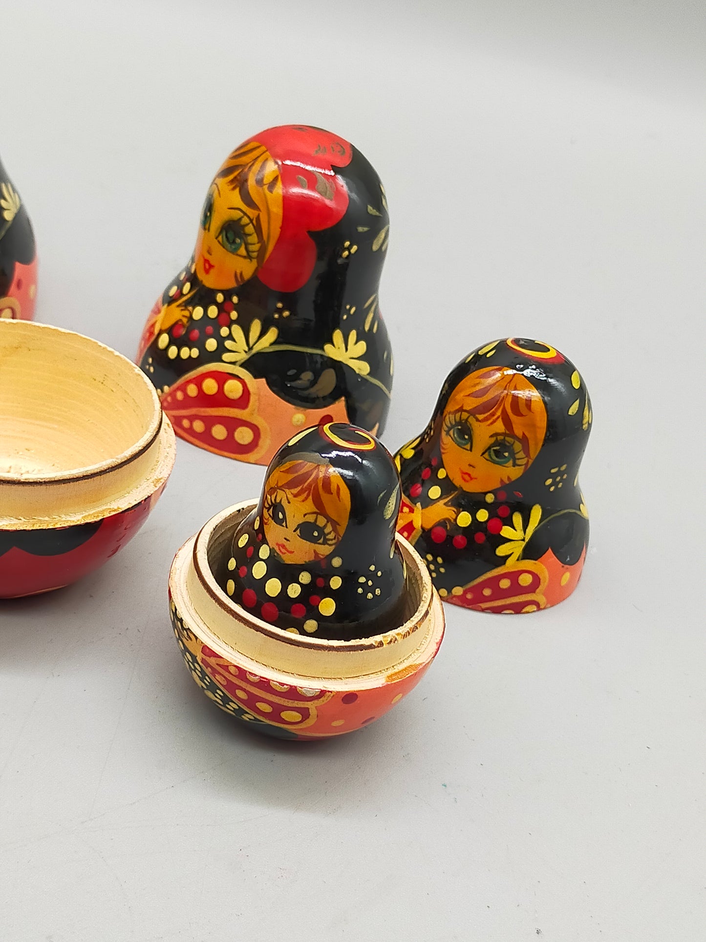Klassische Russische Matroschka Holz Puppe 5 teiliges Set