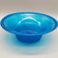 Blaue Kunstglas Schale Handgearbeitete Vintage Glasschale