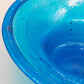 Blaue Kunstglas Schale Handgearbeitete Vintage Glasschale