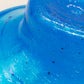 Blaue Kunstglas Schale Handgearbeitete Vintage Glasschale