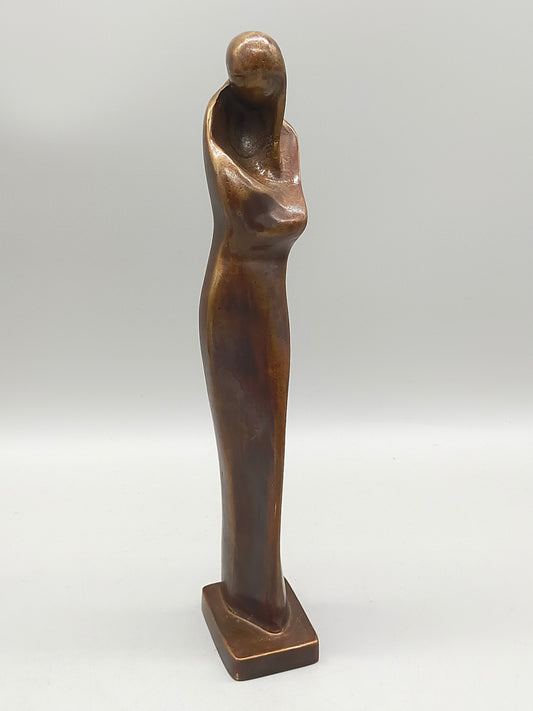 Madonna Jungfrau Bronze Skulptur Abstrakte Figur