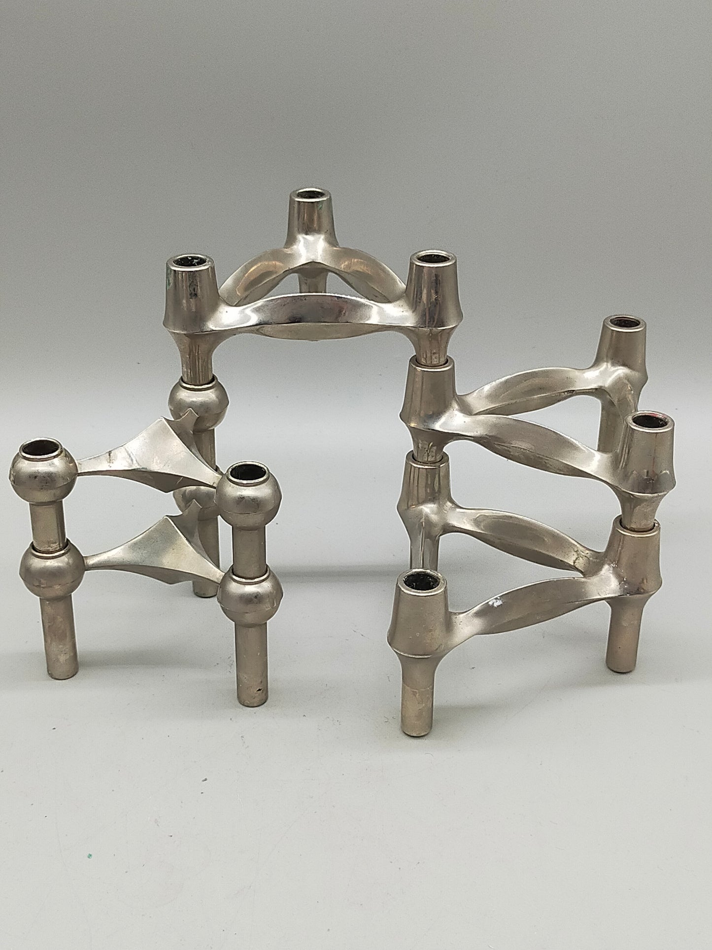 6er Set BMF Nagel Kerzenständer Modulare Vintage Designklassiker