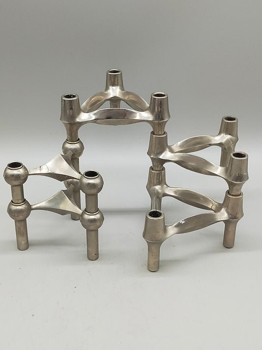 6er Set BMF Nagel Kerzenständer Modulare Vintage Designklassiker