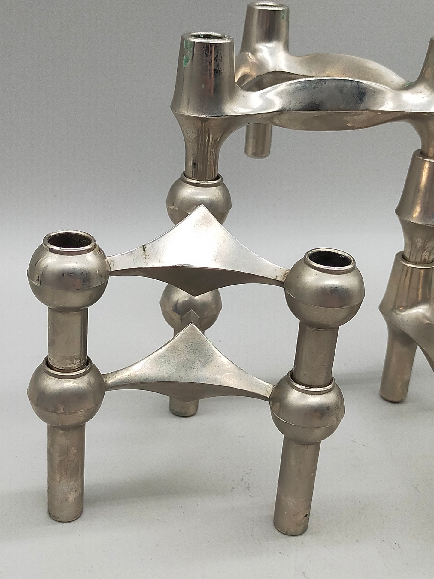 6er Set BMF Nagel Kerzenständer Modulare Vintage Designklassiker