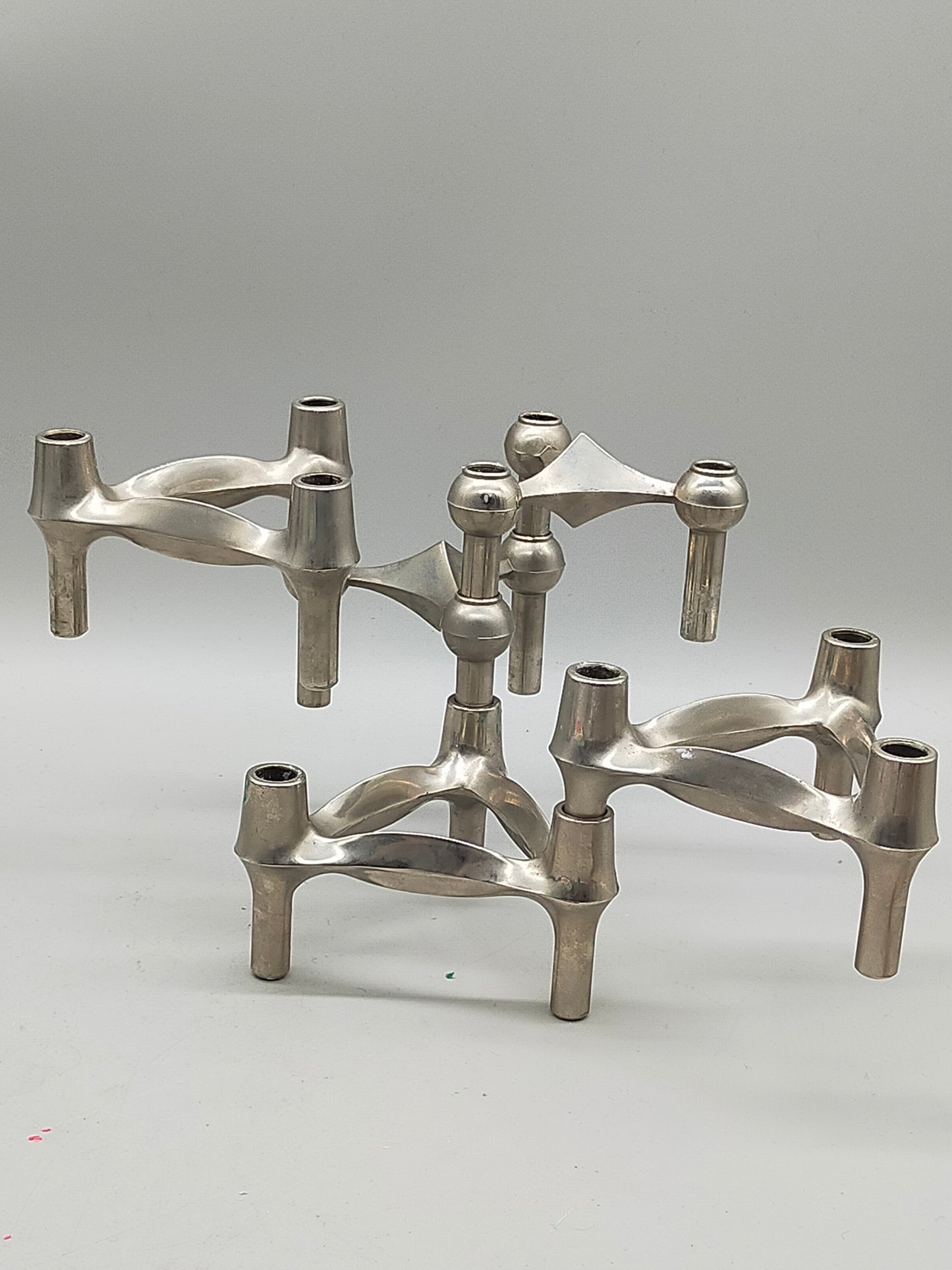6er Set BMF Nagel Kerzenständer Modulare Vintage Designklassiker