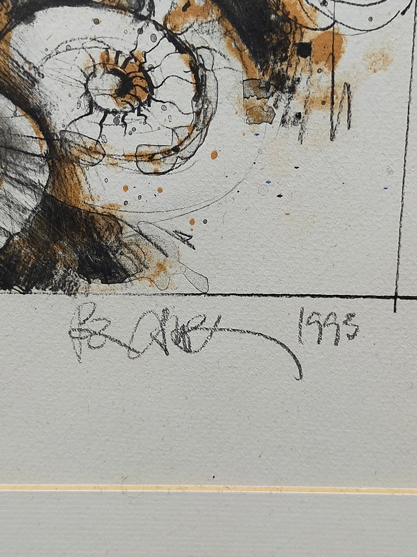 Peter Caspary (1995) Maritimes Muschel Motiv Signierte Grafik