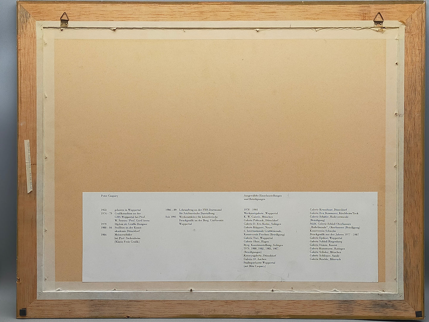 Peter Caspary (1995) Maritimes Muschel Motiv Signierte Grafik