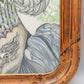 A. Abraham Rosy Surrealistisches Damen Porträt Buntstiftzeichnung