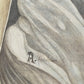 A. Abraham Rosy Surrealistisches Damen Porträt Buntstiftzeichnung