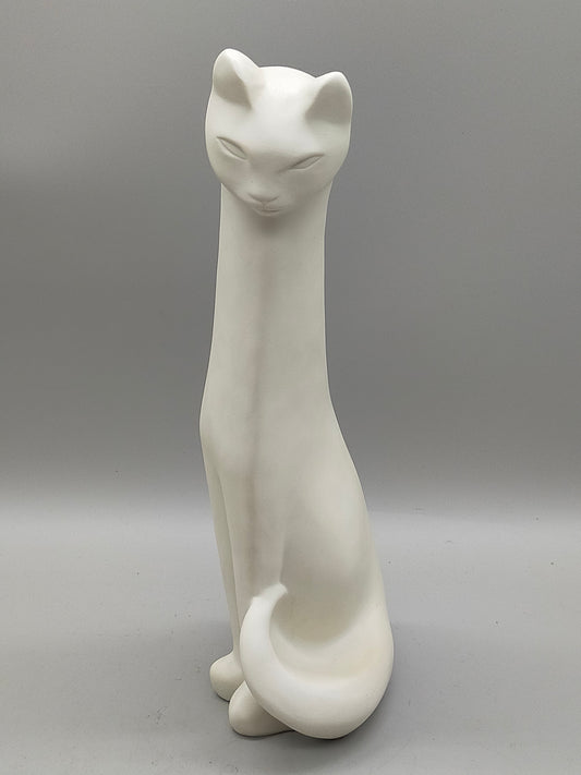 Elegante Rosenthal Porzellanfigur Katze von D. Rucker