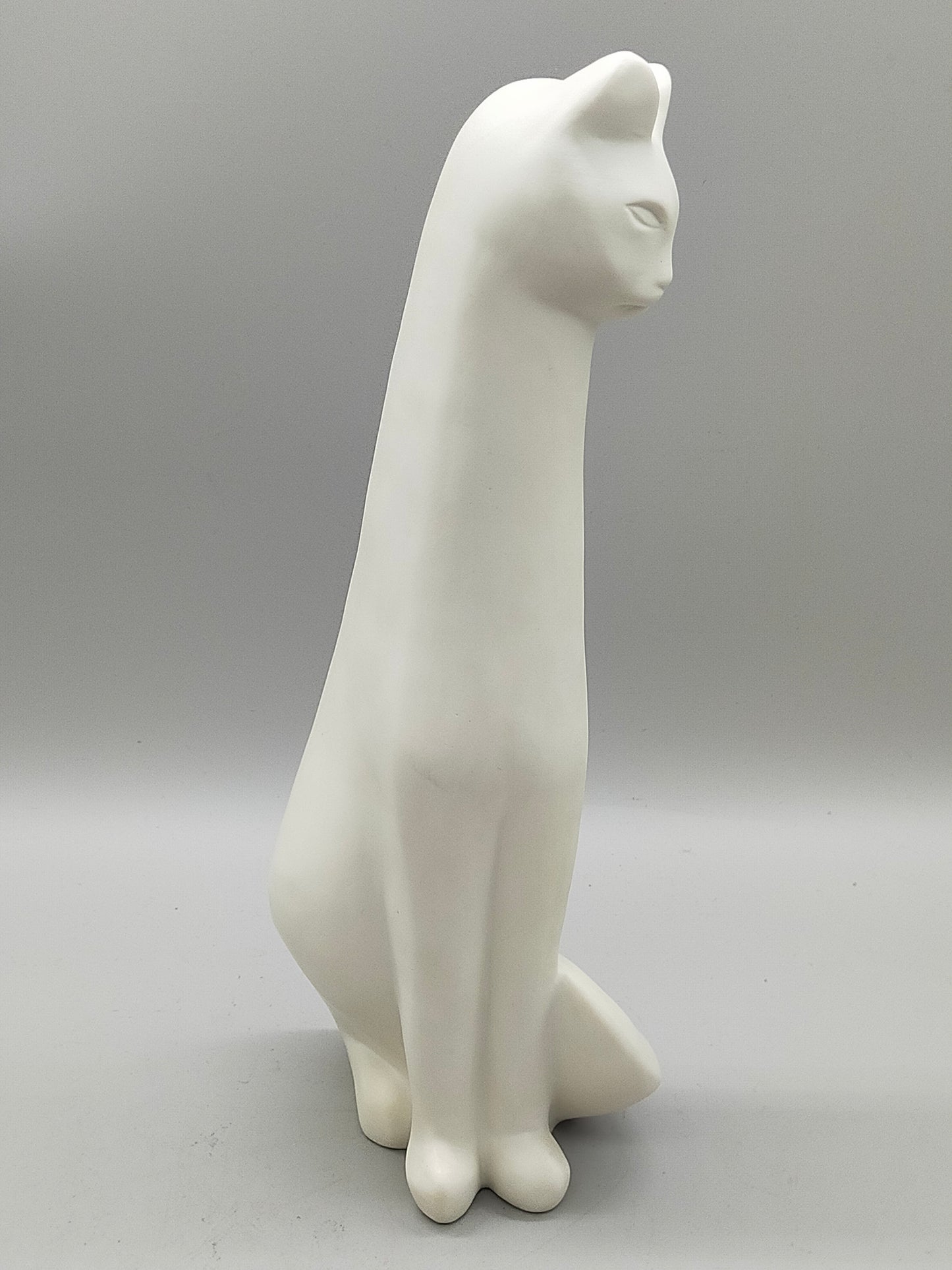 Elegante Rosenthal Porzellanfigur Katze von D. Rucker