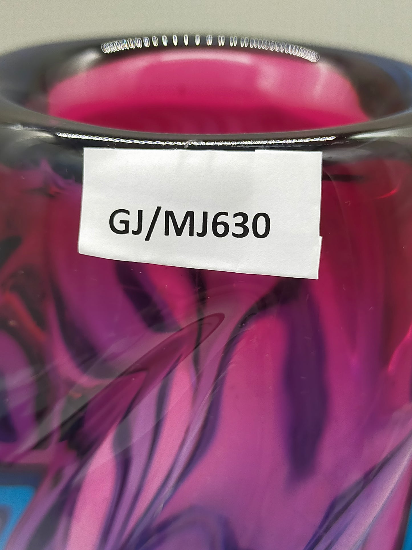 Moderne Murano Stil Glasvase Organische Wirbeloptik