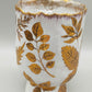 Edle De Praga Milano Keramik Vase BlattDekor in Goldoptik