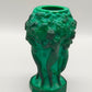 Art Deco Malachit Glas Vase Tanzende Akte Stil