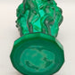 Art Deco Malachit Glas Vase Tanzende Akte Stil