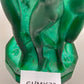 Art Deco Malachit Glas Vase Tanzende Akte Stil