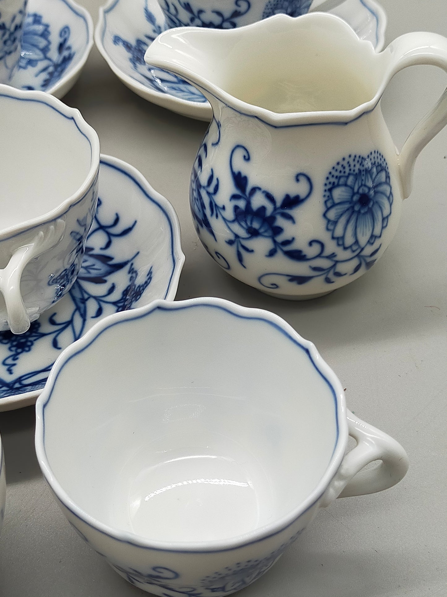 Antikes Meissen Zwiebelmuster Mokkaservice Edles Porzellan