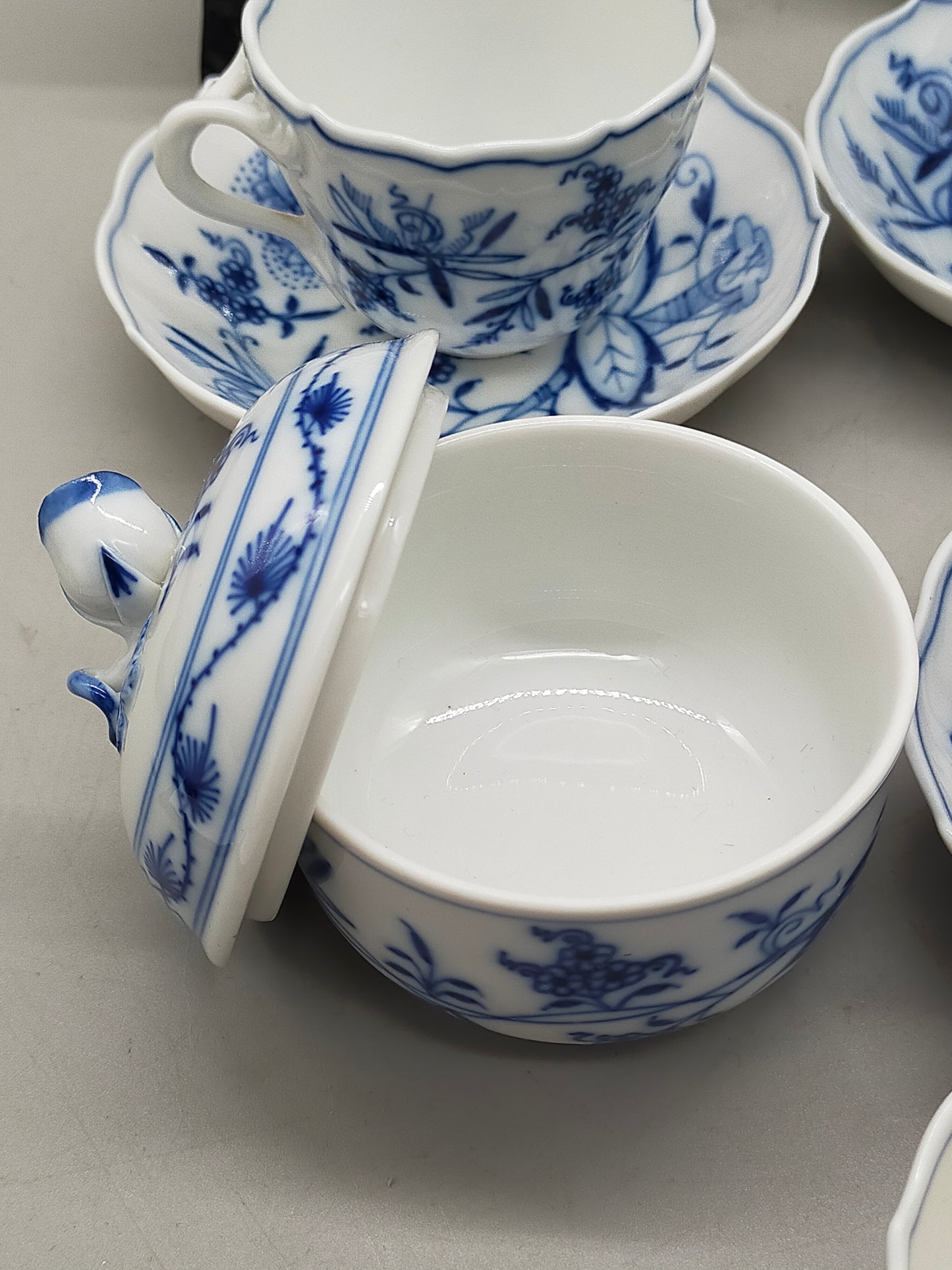 Antikes Meissen Zwiebelmuster Mokkaservice Edles Porzellan
