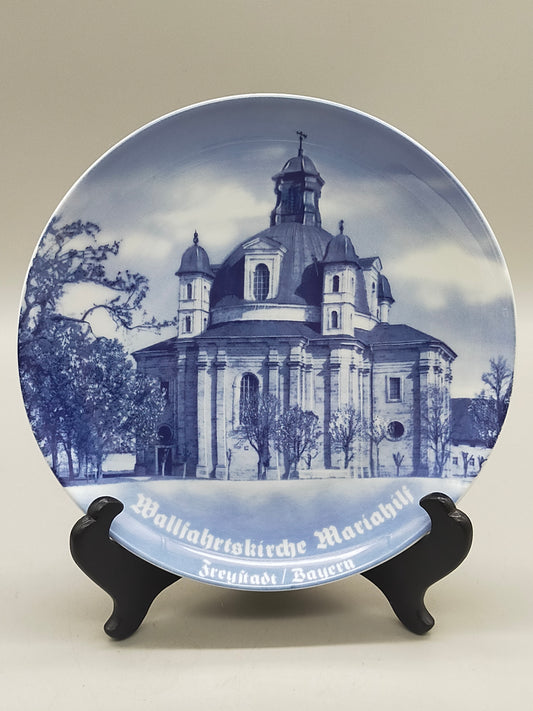 Eschenbach Porzellan Wandteller 1981 Wallfahrtskirche Maria Hilf