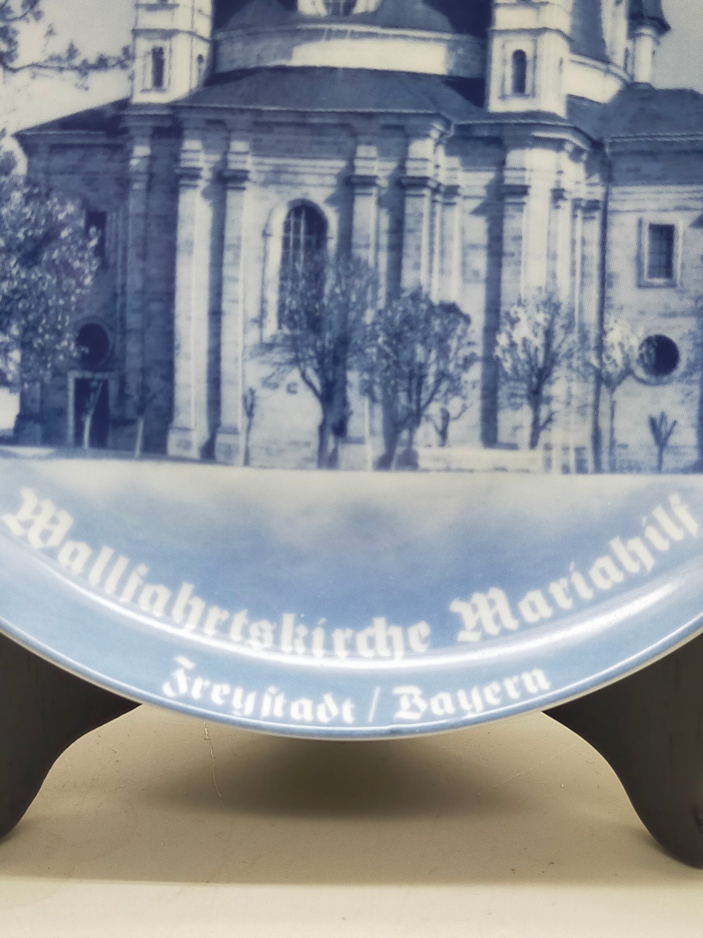 Eschenbach Porzellan Wandteller 1981 Wallfahrtskirche Maria Hilf