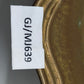Antike Messing Schale mit geschwungenem Rand