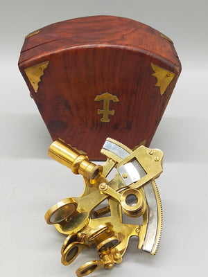 Antiker Troughton & Simms London 1910 Messing Sextant