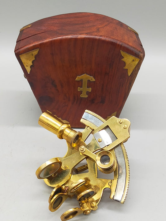 Antiker Troughton & Simms London 1910 Messing Sextant