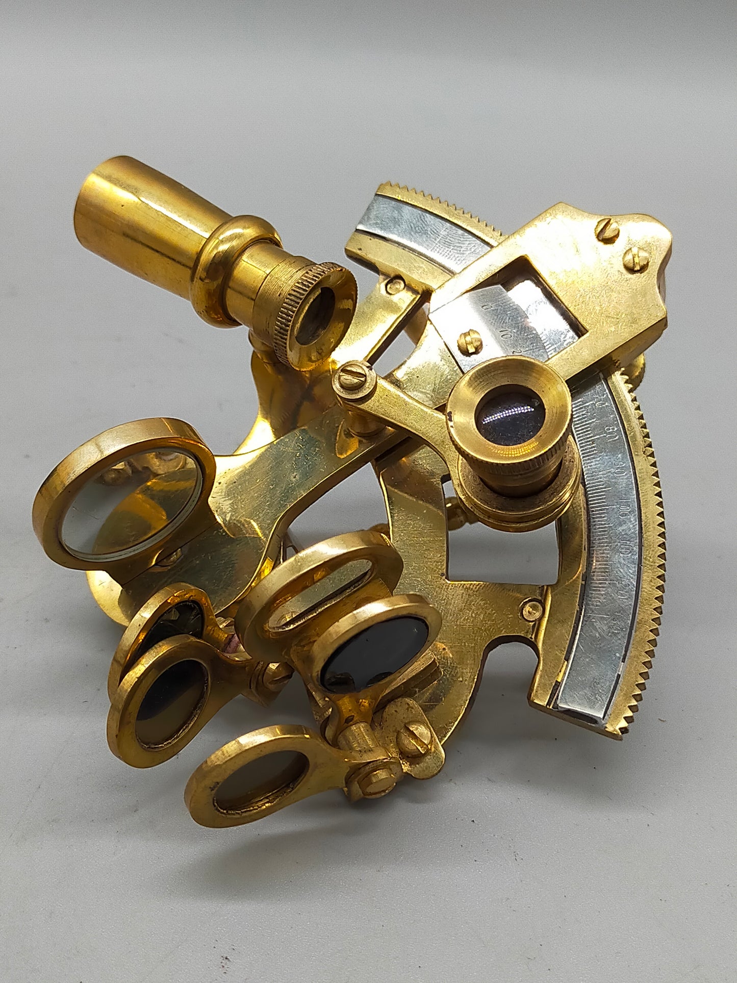 Antiker Troughton & Simms London 1910 Messing Sextant
