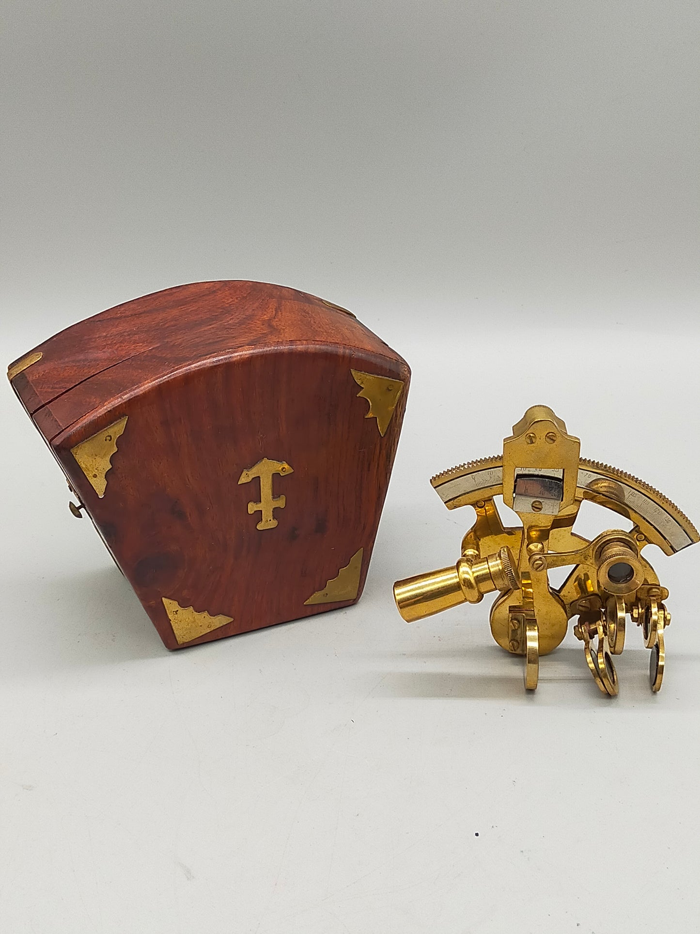 Antiker Troughton & Simms London 1910 Messing Sextant