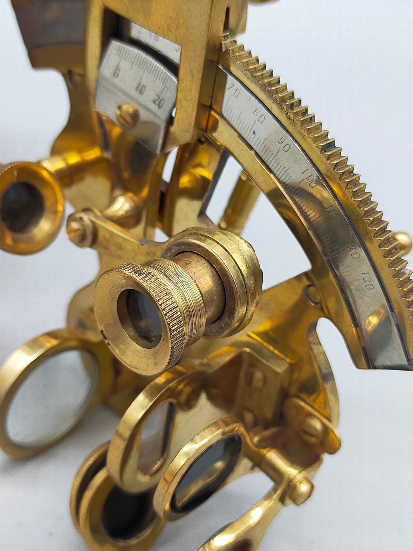 Antiker Troughton & Simms London 1910 Messing Sextant
