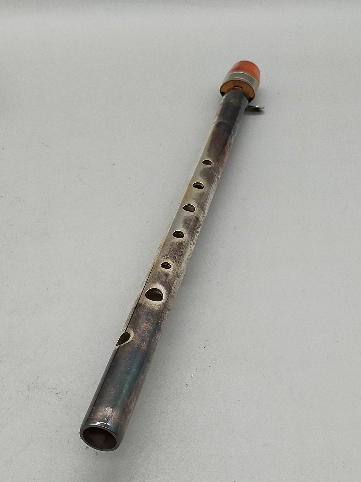 Antike Hopf Querflöte aus Metall