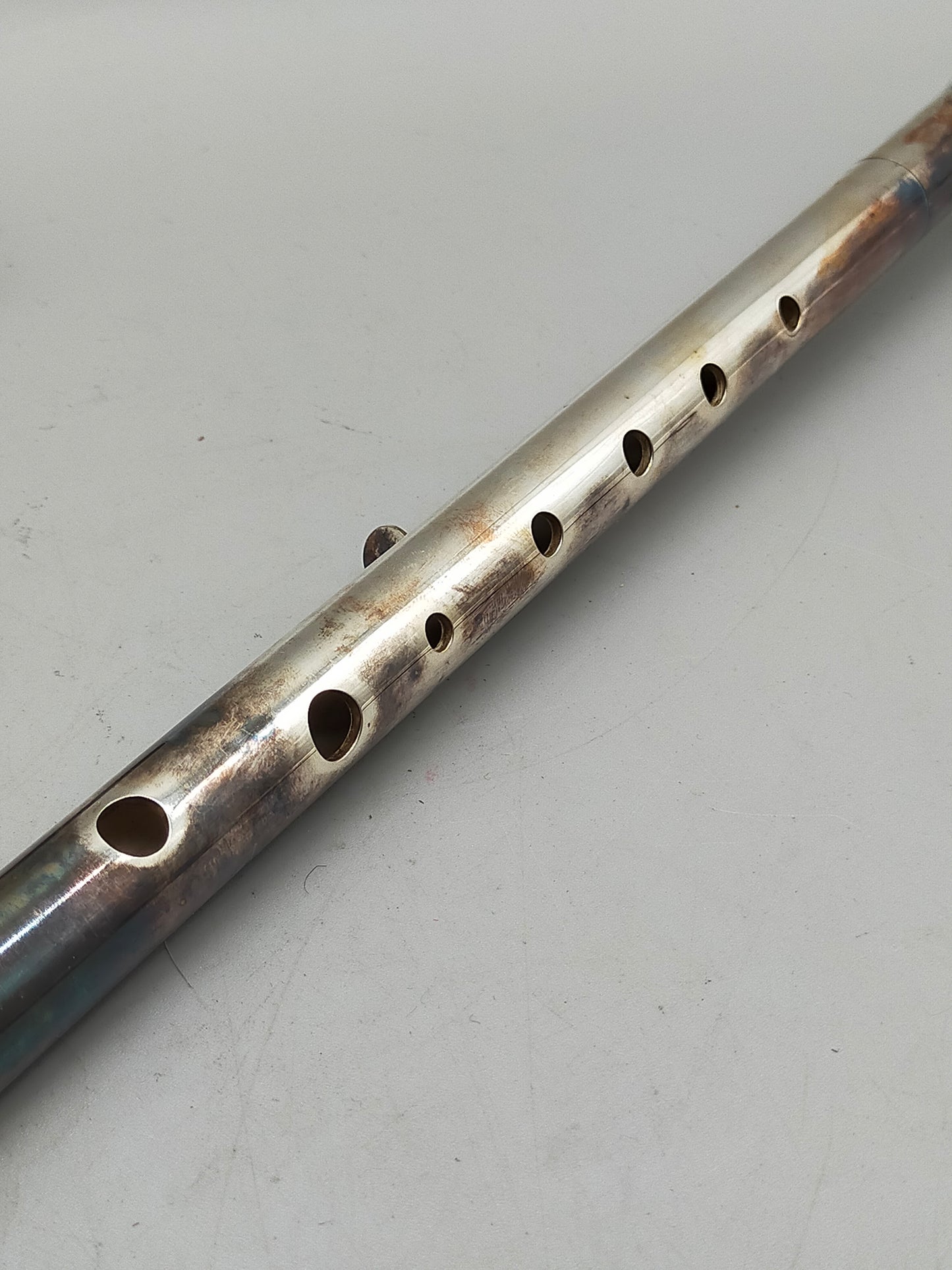 Antike Hopf Querflöte aus Metall