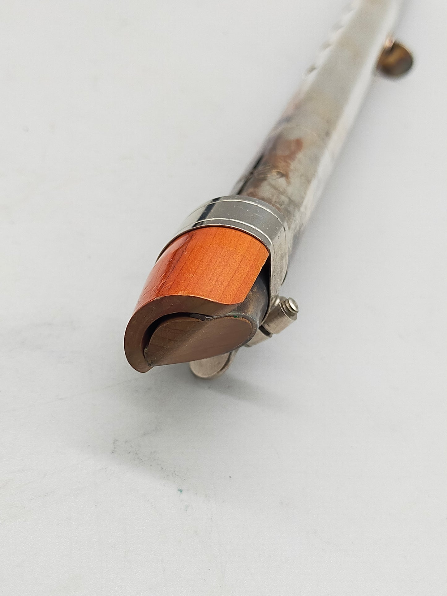 Antike Hopf Querflöte aus Metall