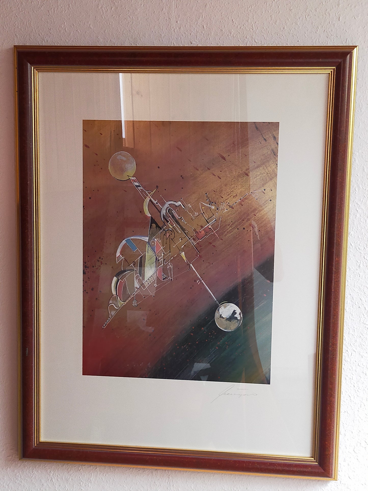 Abstraktes Kunstwerk im Kandinsky Stil Geometrische Komposition