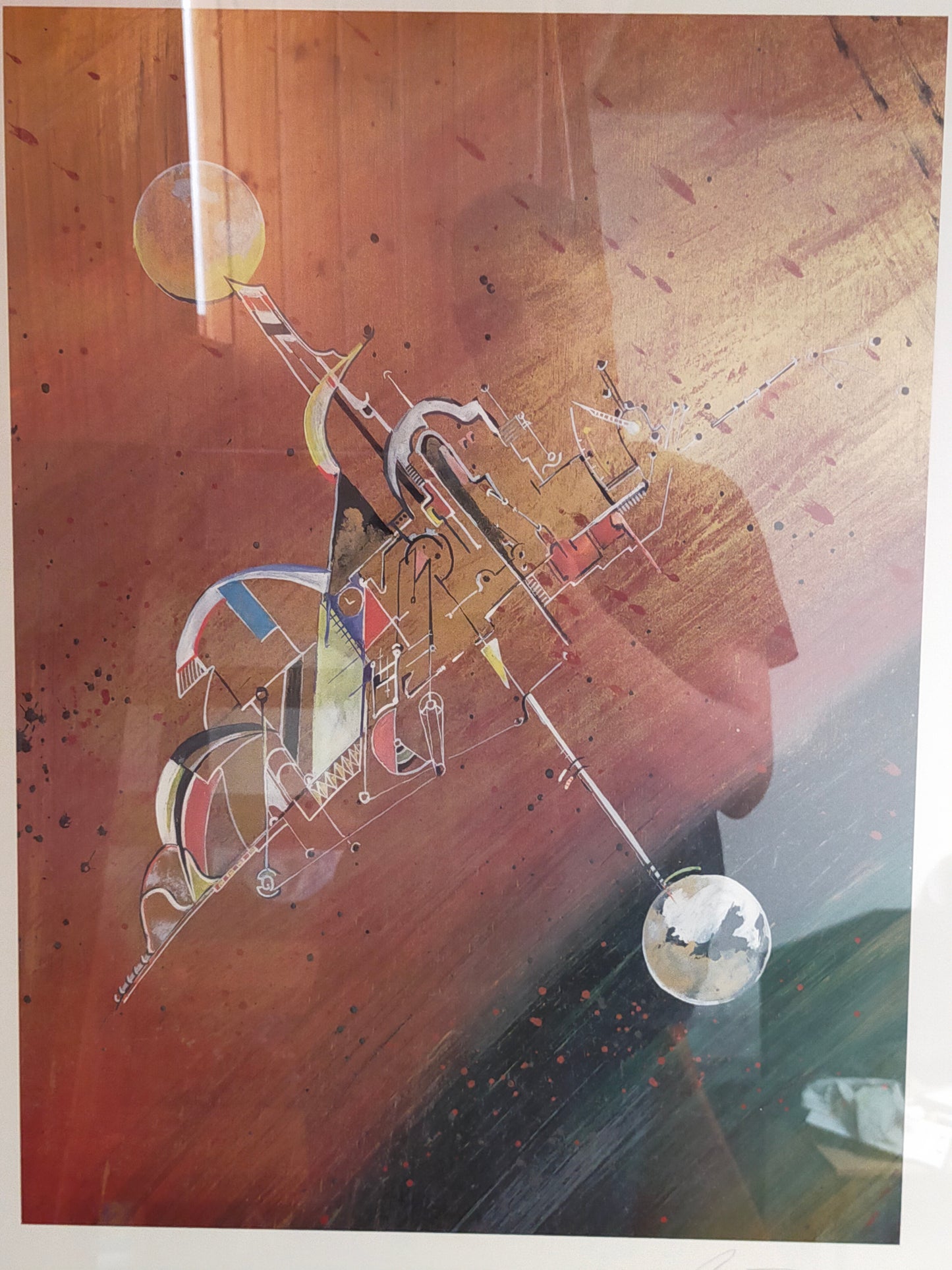 Abstraktes Kunstwerk im Kandinsky Stil Geometrische Komposition