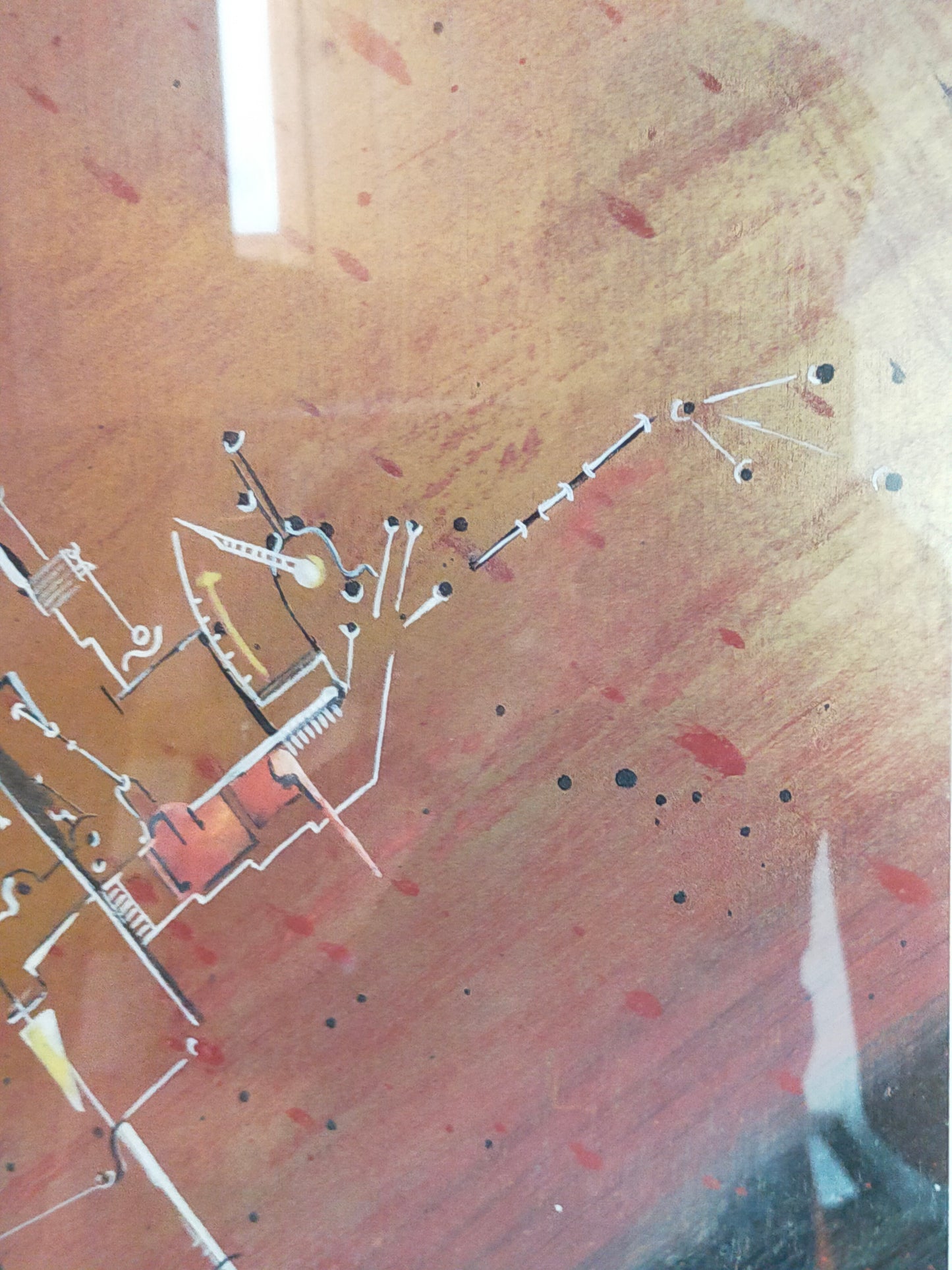 Abstraktes Kunstwerk im Kandinsky Stil Geometrische Komposition