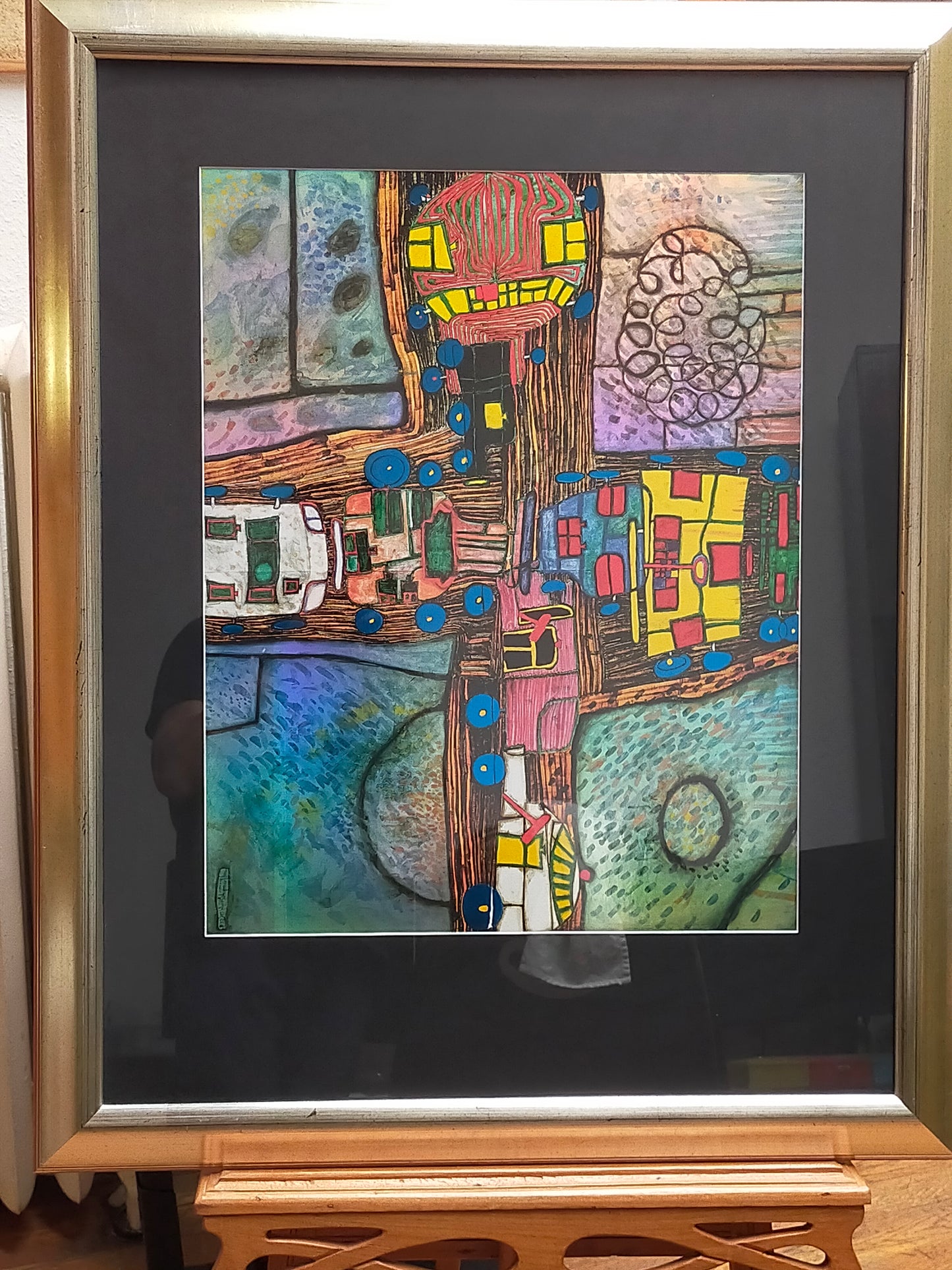 Hundertwasser Kunstdruck Die Straßengekreuzigten Kreisverkehr