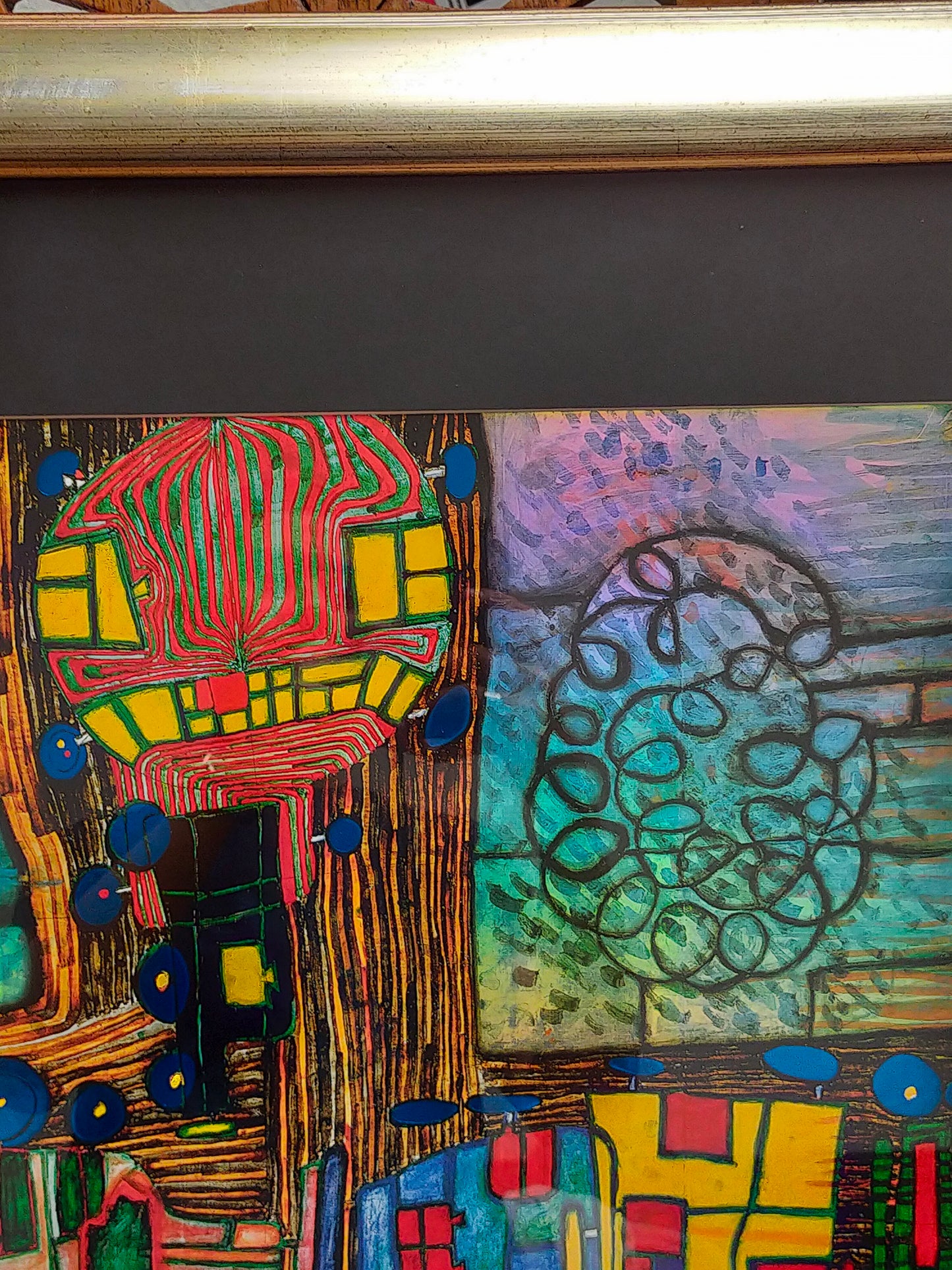 Hundertwasser Kunstdruck Die Straßengekreuzigten Kreisverkehr