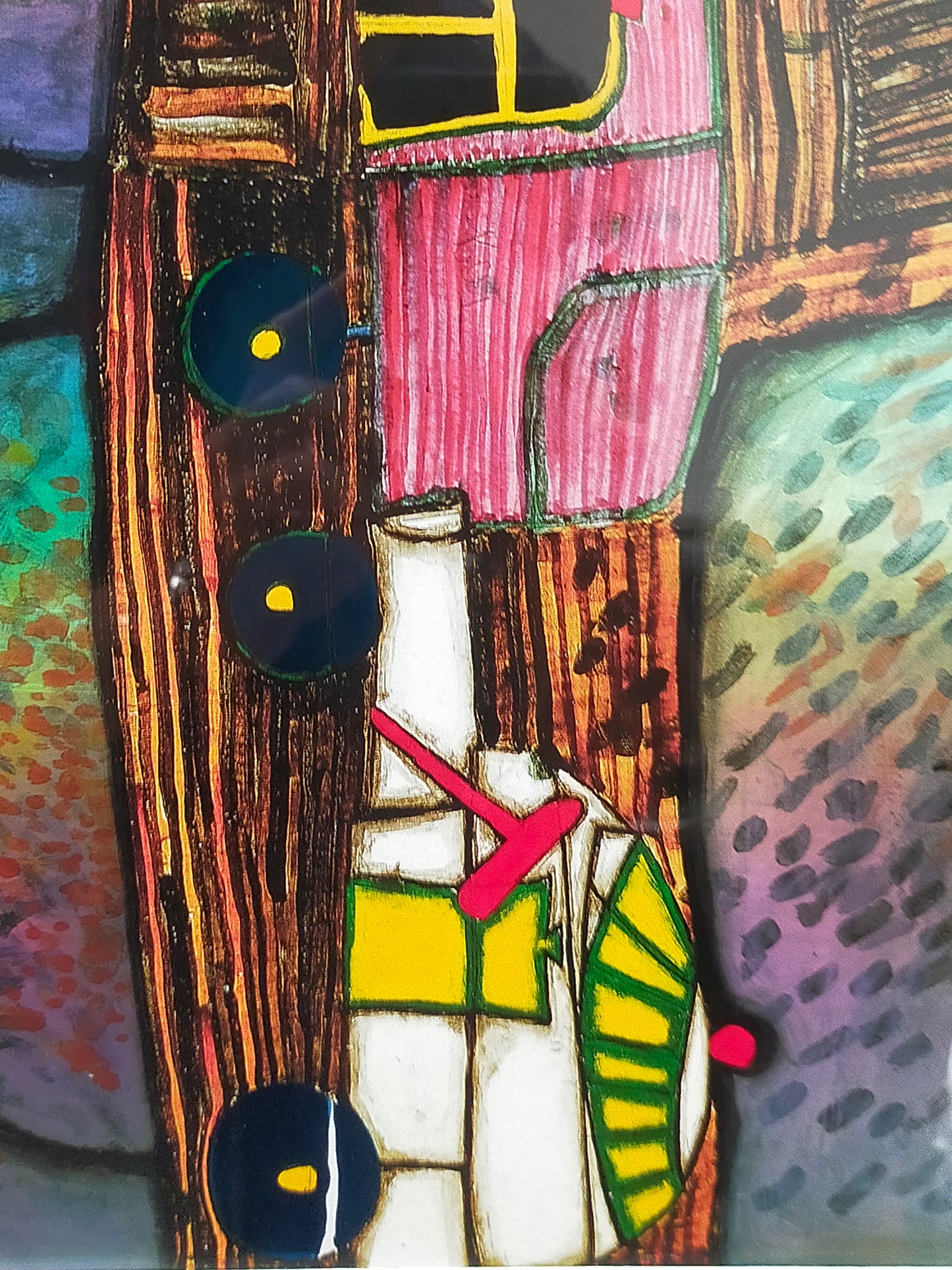 Hundertwasser Kunstdruck Die Straßengekreuzigten Kreisverkehr