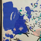 Moderne Schule (XX) Abstrakter Geiger in Blau und Türkis