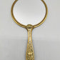 Vintage Handspiegel Edles Rosen-Design in Goldoptik