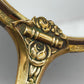 Vintage Handspiegel Edles Rosen-Design in Goldoptik