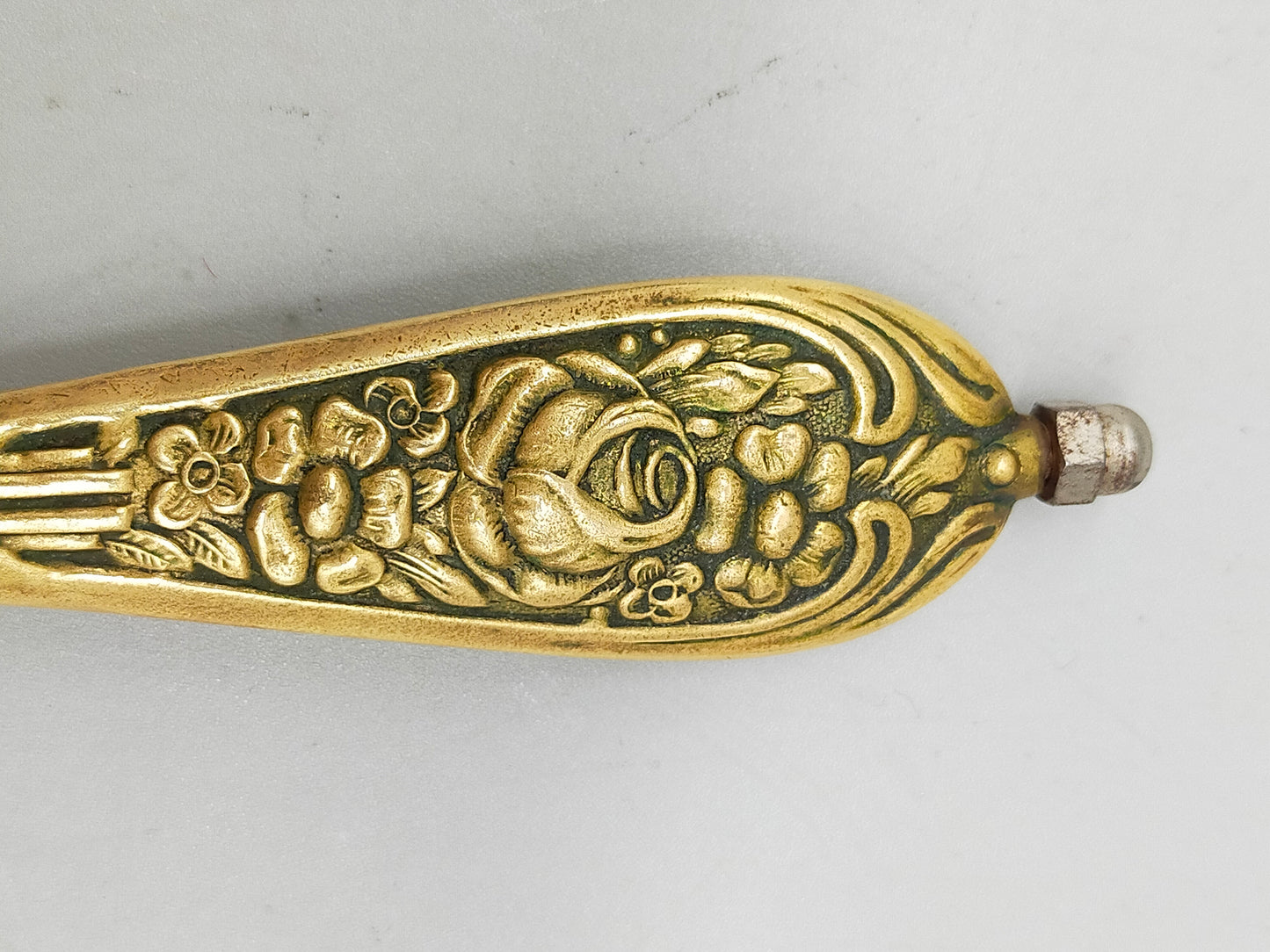 Vintage Handspiegel Edles Rosen-Design in Goldoptik