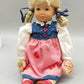 Original Käthe Kruse Stoffpuppe Blonde Zöpfe im Kleid