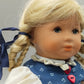 Original Käthe Kruse Stoffpuppe Blonde Zöpfe im Kleid