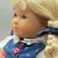 Original Käthe Kruse Stoffpuppe Blonde Zöpfe im Kleid